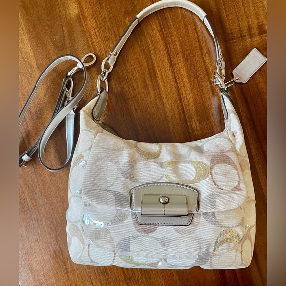 Coach Kristin Sequins Hobo Bag - Picture 1 of 17